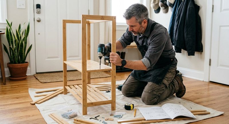 Shoe Rack Assembly in Littleton, CO